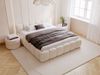 GRAINGOLD Cloud Low Bett 120x200, Polsterbett mit Bettkasten und Lattenrost, Velour-Stoff, Beige Bild 3