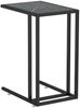 Computer-Beistelltisch Schwarz Marmor 50 x 35 x 65 cm Hartglas [331651] Bild 2