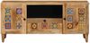 vidaXL TV-Schränk mit Tür Natur 105 x 33,5 x 46 cm Massivholz Mango 4018274 Bild 3