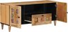 vidaXL TV-Schränk mit Tür Natur 105 x 33,5 x 46 cm Massivholz Mango 4018274 Bild 2