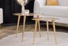 riess-ambiente Couchtisch ELEMENTS 50cm gold (Set, 2-St), Wohnzimmer · Metall · Handarbeit · Retro Bild 3
