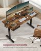 Vasagle Höhenverstellbarer Schreibtisch elektrisch, 70x160 cm Tischoberfläche, stufenlos verstellbar, Memory-Funktion mit 4 Höhen, vintagebraun-schwarz, von Songmics Bild 3