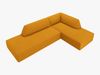 Micadoni Ecksofa Ruby 4-Sitzer Rechts Kord Scala Gelb Bild 3