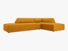 Micadoni Ecksofa Ruby 4-Sitzer Rechts Kord Scala Gelb Bild 2