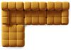 Micadoni Modulares Sofa Bellis 4-Sitzer mit flachem Modul Samt Bluvel Gelb Bild 4