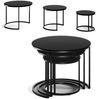 Couchtisch-Set Montreal Glas 55 x 55 cm 3 Teile Vicco Bild 5