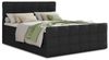 Boxspringbett Best Lux mit Fußteil, 2 Bettkästen, Bonell-Matratze und Topper, Polsterbett (Schwarz (Inari 100), 180 x 200 cm) Bild 4