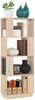 vidaXL Bücherregal/Raumteiler 51x25x132 cm Massivholz Kiefer 814039 Bild 4