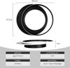 ZMH Deckenlampe LED Deckenleuchte Schlafzimmer - Wohnzimmerlampe Schwarz Schlafzimmerlampe Dimmbar 66W mit Fernbedienung Wohnzimmer Deckenbeleuchtung Modern Küchenlampe Ring 48.5cm für Küche Flur Büro Bild 5