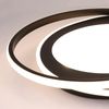 ZMH Deckenlampe LED Deckenleuchte Schlafzimmer - Wohnzimmerlampe Schwarz Schlafzimmerlampe Dimmbar 66W mit Fernbedienung Wohnzimmer Deckenbeleuchtung Modern Küchenlampe Ring 48.5cm für Küche Flur Büro Bild 3