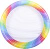 SunClub Planschbecken Regenbogen rund Ø 168 x 38 cm mit Glitzerdesign und 3 Luftringen Bild 5