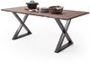 Baumkantentisch >Calabria< in Akazie walnuss / antik - 180x76,5x90 (BxHxT) Bild 2