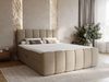 GrainGold Boxspringbett mit Bettkästen CLOUD, Modern Bett mit Kopfteil - 180x200 cm, Braun (1x Bett + 1x Topper) Bild 5