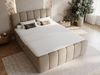 GrainGold Boxspringbett mit Bettkästen CLOUD, Modern Bett mit Kopfteil - 180x200 cm, Braun (1x Bett + 1x Topper) Bild 2
