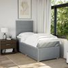 vidaXL Boxspringbett mit Matratze Hellgrau 90x190 cm Stoff 3294211 Bild 5