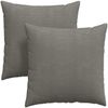 vidaXL Sofakissen 2 Stück Hellgrau 60 x 60 cm Cordstoff 42014032 Bild 2
