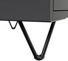 Nachttisch Yako 50cm 2 SoftClose stehend Grafit Softtouch : Grafit Bild 5