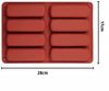 FOUORTUNATE-BEE Silikonform 2er-Set Silikonform für Müsliriegel und Backen, (2-tlg), Wiederverwendbare Antihaft-Form für Schokolade & Riegel Bild 2