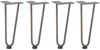 vidaXL Haarnadelbeine für Couchtisch 4 Stk. Naturstahl 30 cm Massivstahl 4012419 Bild 2