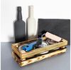 Creative Deco Holzkiste Weinkiste klein Obstkiste Aufbewahrungskiste 34x14x9 cm, echtes Kiefernholz Bild 3
