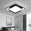 style home Deckenleuchte LED Deckenlampe dimmbar mit Fernbedienung, 90W-Ø42cm, Warmweiß bis Kaltweiß 3000K-6000K, quadratisch 42x6 cm, Schwarz, für Wohnzimmer Büro Bild 3