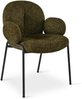 GOEURVANT 1235 Esszimmerstühle 2er-Set, Polsterstühle, Bouclé - Olivgrün Bild 5