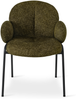 GOEURVANT 1235 Esszimmerstühle 2er-Set, Polsterstühle, Bouclé - Olivgrün Bild 2