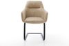 Stuhl Pejo-Flex Freischwinger flach schwarz Vintage Beige Bild 2