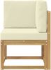 vidaXL Outdoor Ecksofa Massivholz Akazie Weiß 901468 Bild 3