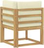 vidaXL Outdoor Ecksofa Massivholz Akazie Weiß 901468 Bild 5