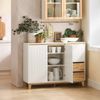 SoBuy FSB75-WN Sideboard, MDF, Lackiert, Weiß, 120 x 90 x 40 cm Bild 4