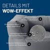 Lumaland Sitzsack-Sofa, Polyester, Sessel, Grau, 70 x 72 x 96 cm Bild 5