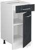 Küchenunterschrank R-Line Schwarz Beton 40 cm AP Anthrazit Vicco Bild 4