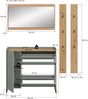 Garderobenkombination B/H/T: 192x172x32 cm in Salbei Nachbildung und Artisan Oak Nachbildung Bild 4