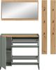 Garderobenkombination B/H/T: 192x172x32 cm in Salbei Nachbildung und Artisan Oak Nachbildung Bild 3