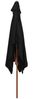 vidaXL Sonnenschirm mit Holz-Mast 200x300 cm Schwarz 313760 Bild 4