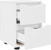 vidaXL Nachttisch mit Schubladen Weiß 30,5 x 30 x 43 cm Holzwerkstoff 888797 Bild 5