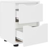vidaXL Nachttisch mit Schubladen Weiß 30,5 x 30 x 43 cm Holzwerkstoff 888797 Bild 5
