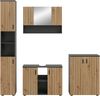 Badkombination B/H/T: 200x192x30 cm in Basalt Nachbildung und -- Bild 2