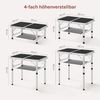 Woltu Klapptisch, höhenverstellbar 25/36/50/60 cm, Campingtisch 60x40 cm Tischplatte Bild 3