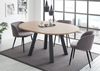 Esstisch Edda rund, ausziehbar, 110 x 110 x 78 Graphit/Asteiche 13531-110 Bild 2