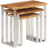 vidaXL Satztische mit Baumkante 3 Stk. Massivholz Akazie 372761 Bild 5