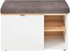 BARI Schuhbank in Weiß, Artisan Eiche Optik FSC-zertifiziert - Moderne Sitzbank mit Stauraum für Ihren Flur - 78 x 50 x 38 cm (B/H/T) Bild 3
