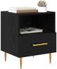 vidaXL Nachttisch Schwarz 40 x 35 x 47,5 cm Holzwerkstoff 882079 Bild 3