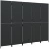 vidaXL Paravent 5-tlg. Schwarz Poly Rattan 365348 Bild 4