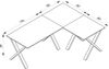 VCM Schreibtisch Lona 919765 Silber / Honig-Eiche H. 76 x B. 220 x T. 160 cm Bild 3