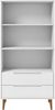 Bücherregal | Standregal Weiß 85x35x170,5 cm Massivholz Kiefer Bild 4