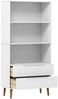 Bücherregal | Standregal Weiß 85x35x170,5 cm Massivholz Kiefer Bild 5