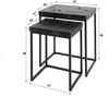 KAWOLA Couchtisch ESCADO Set 2-tlg. Teakholz schwarz 56 x 34 x 47 cm Bild 4