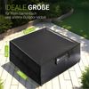 Juskys Gartenmöbel Abdeckplane CoverSafe Pro 250 x 250 x 90 cm - winterfest & wasserdicht - Schutzhülle für Gartentisch, UV-Schutz, Abdeckhaube Gartentisch Bild 5